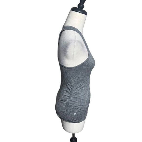Athleta Heather Grey Racerback Tank Top XSmall - Picture 2 of 4
